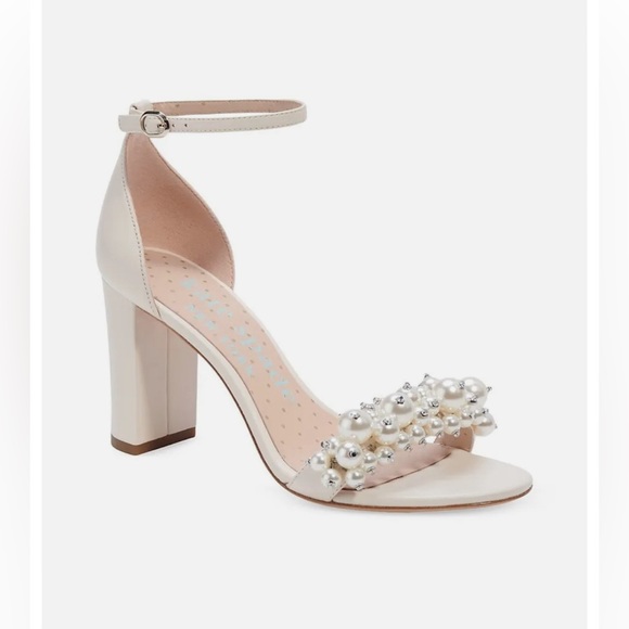 kate spade Shoes - Kate Spade ♠️ Rosa Pearl leather Heels.